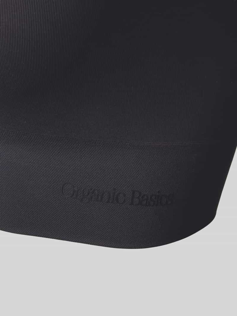 ORGANIC BASICS Bralette met labelopschrift