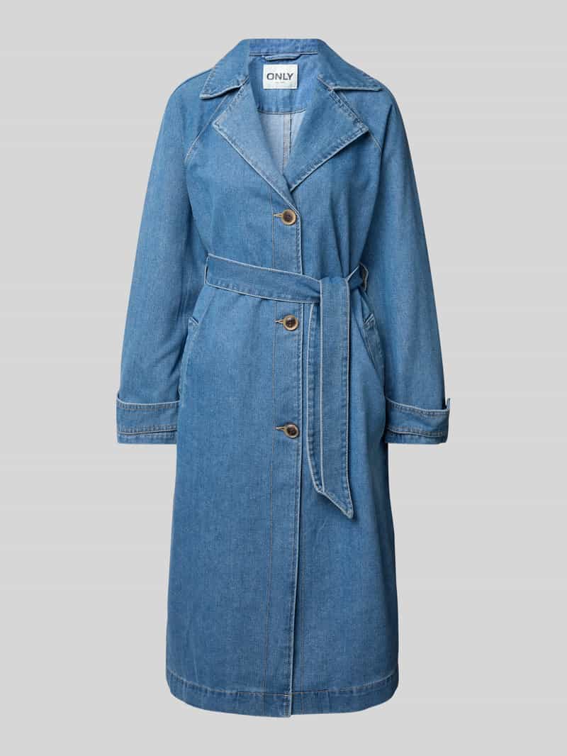 Only Lange oversized jeansjas van katoenmix model 'MALOU'