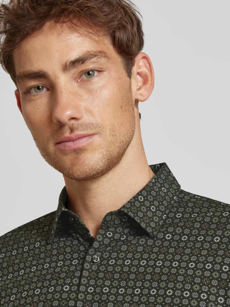 Joop! Slim fit zakelijk overhemd met haaikraag model 'Pit'