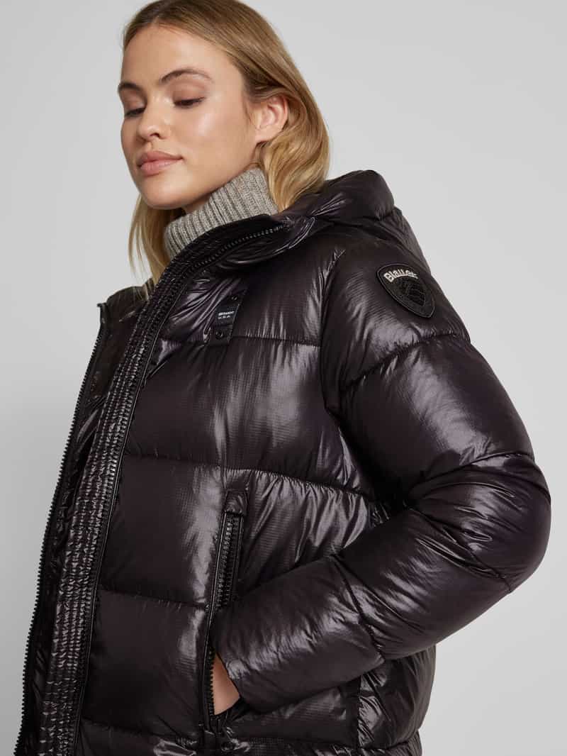 Blauer Usa Gewatteerde lange jas met labelpatch