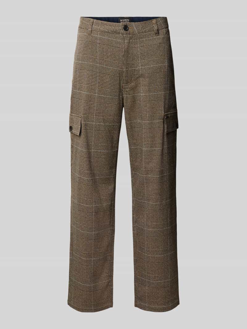 Scotch & Soda broek in all-over look met cargozakken