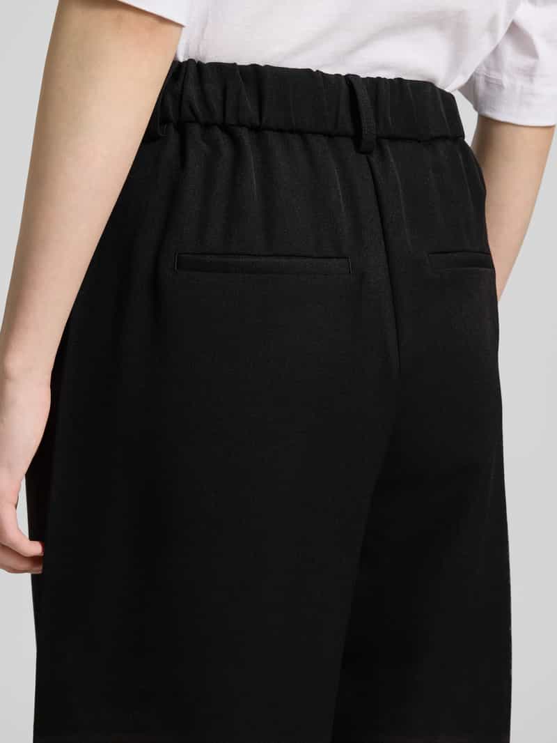 Pieces Regular fit wijde broek met riemlussen model 'KAMIL'