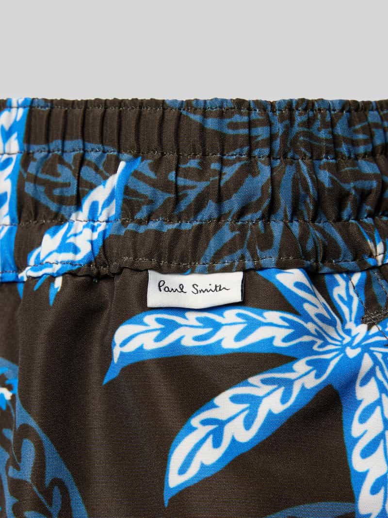 Paul Smith Zwembroek met labeldetail model 'PALMS'