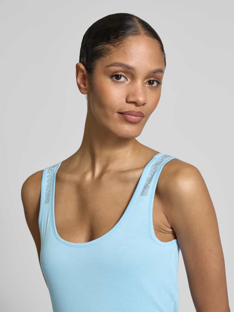 monari Tanktop met siersteentjes