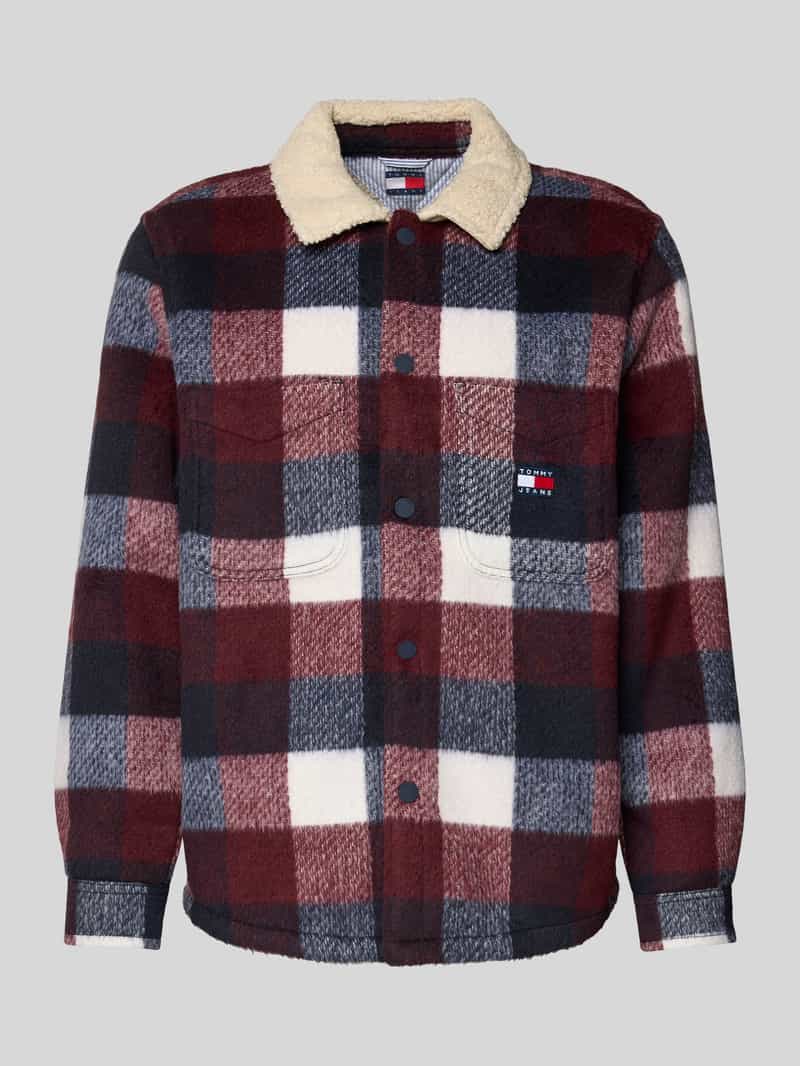 TOMMY JEANS Geruit overhemd CHECK TEDDY OVERSHIRT