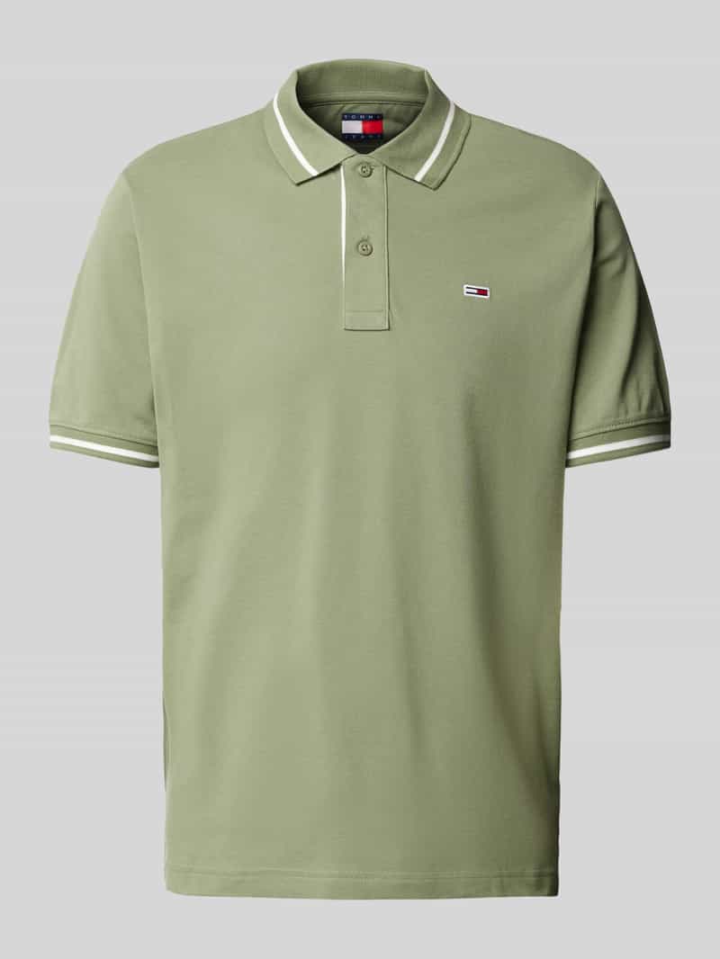 Tommy Jeans Regular fit poloshirt met logostitching