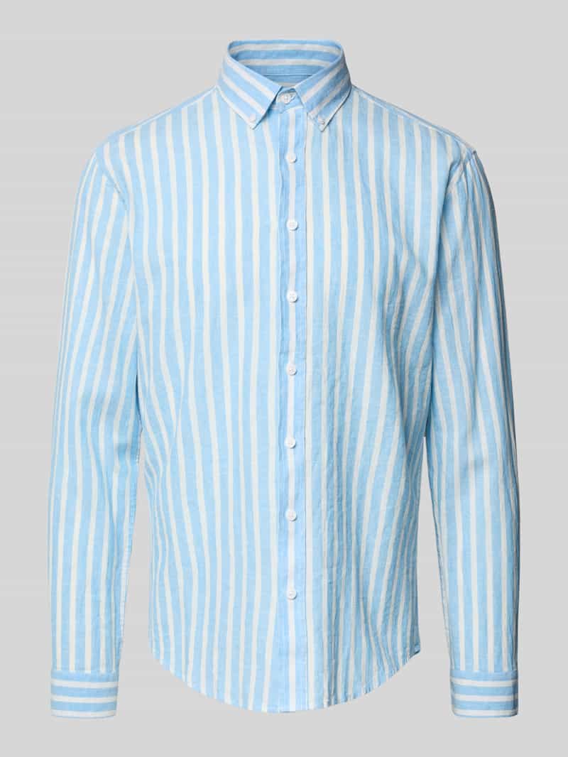 lindbergh Slim fit vrijetijdsoverhemd met button-downkraag