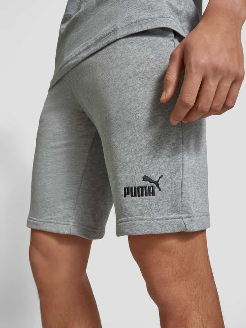 PUMA PERFORMANCE Regular fit sweatshorts met labelstitching model 'ESS No. 1'