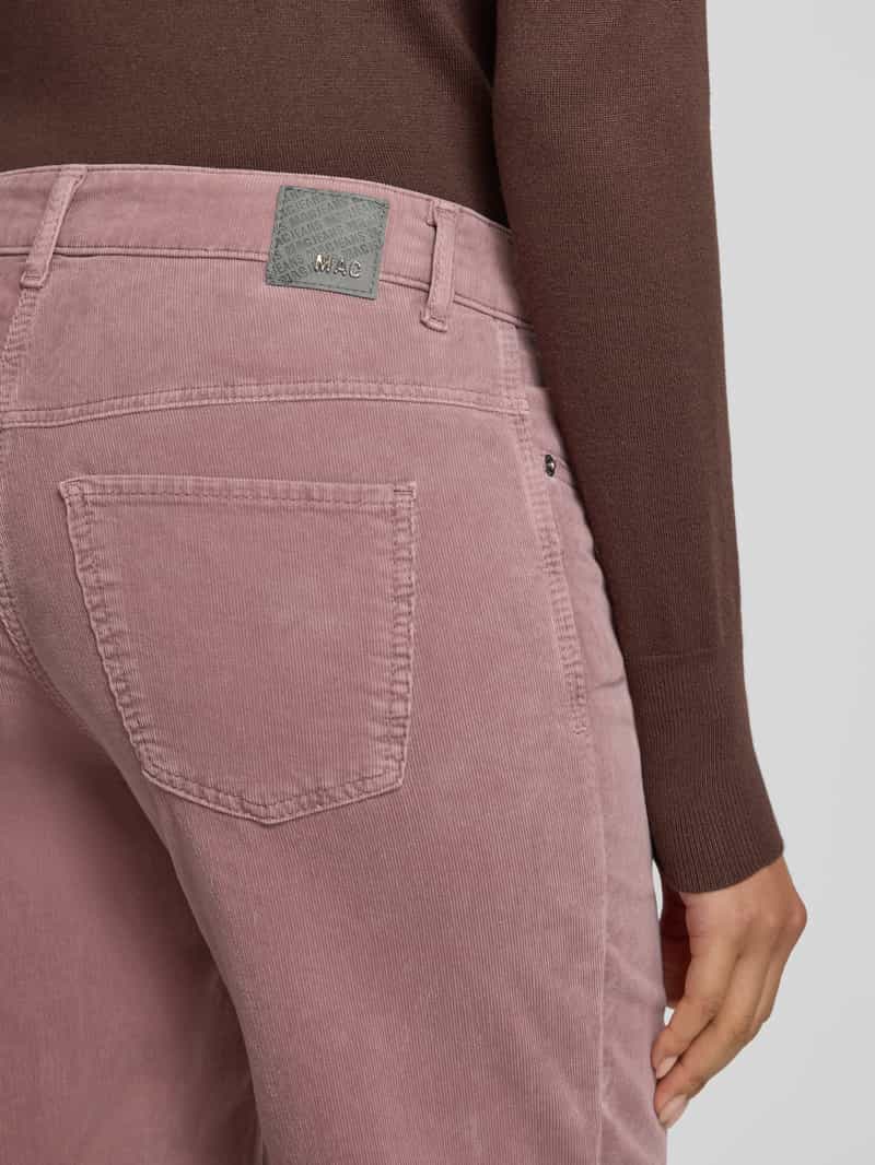 MAC Corduroy broek met wijde pijpen en steekzakken