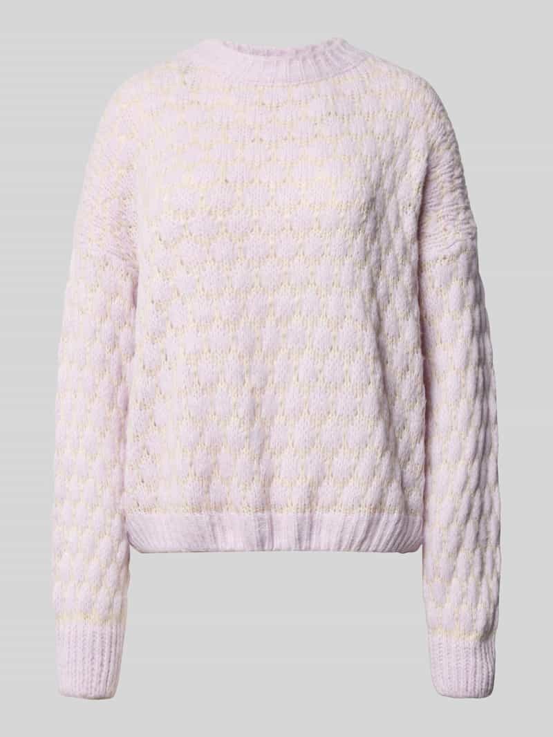 ZABAIONE Oversized gebreide pullover met ribboorden