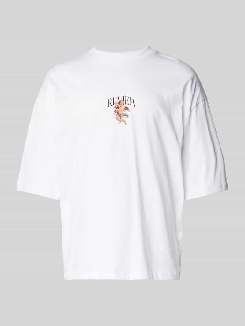 REVIEW T-shirt met labelprint