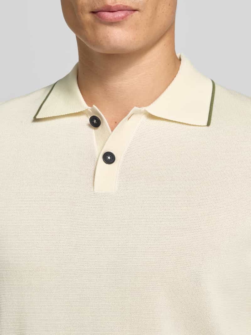 Marc O'Polo Regular fit poloshirt van puur katoen × DFB Travel Collection