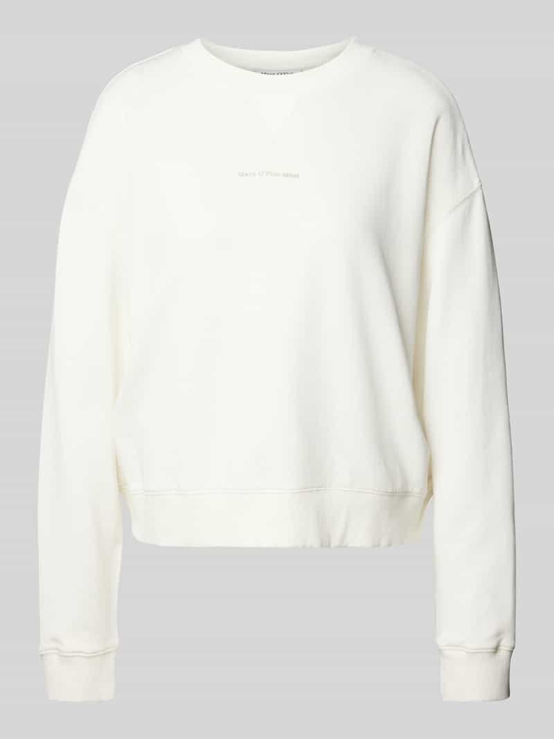 Marc O'Polo DENIM Sweatshirt van wol met labelprint