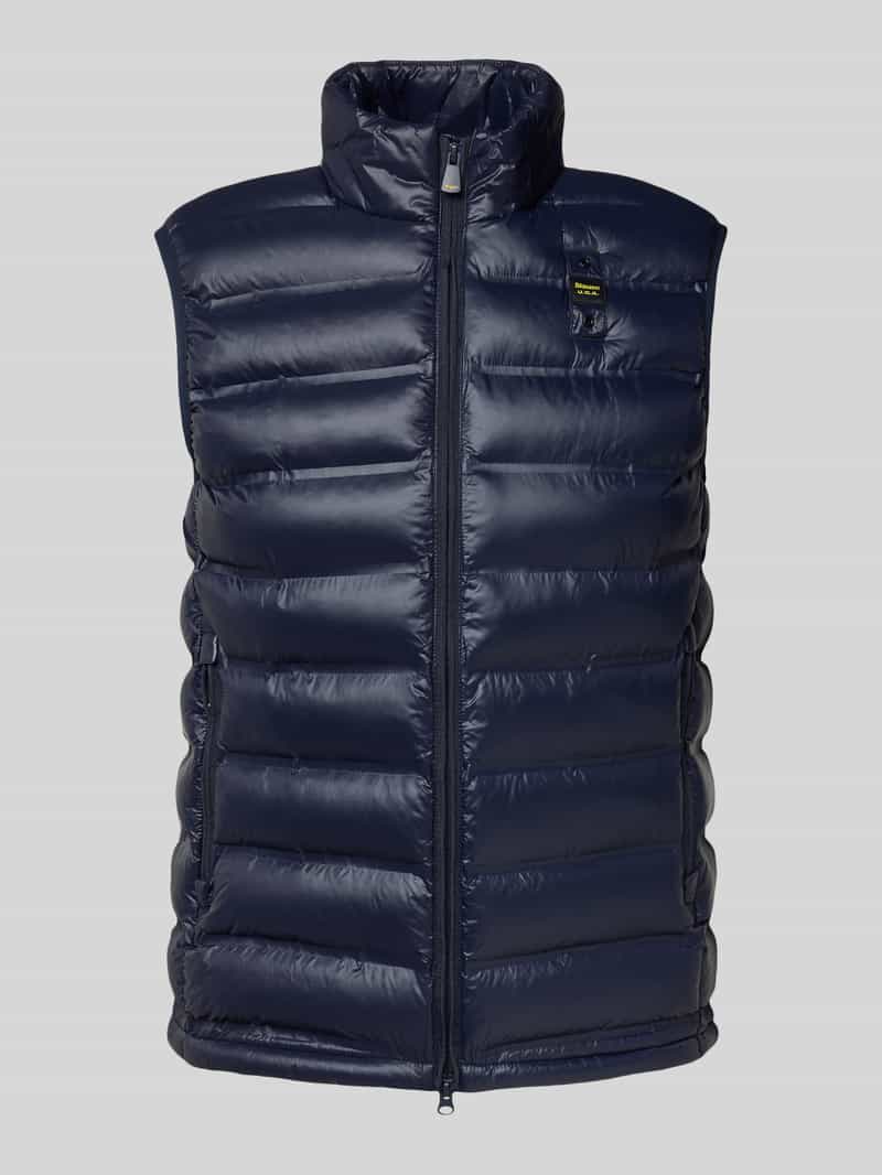 Blauer Usa Bodywarmer met opstaande kraag en tweewegsritssluiting