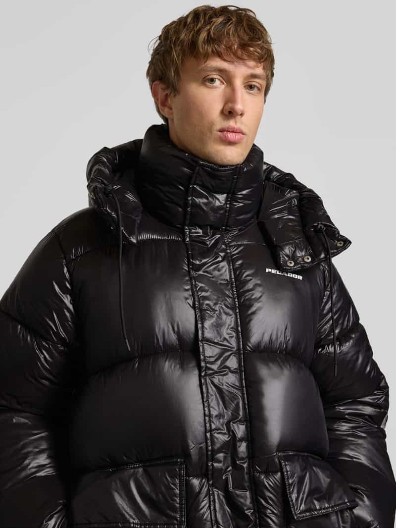 Pegador Gewatteerd jack met klepzakken en logo