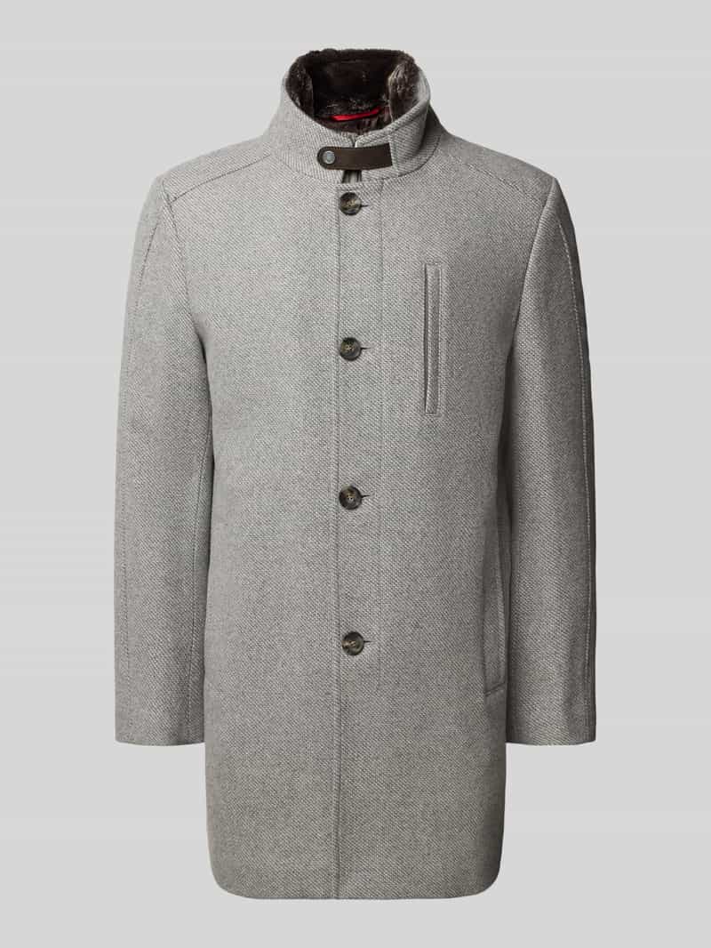 CINQUE Regular fit lange jas met opstaande kraag model 'Arsenal'