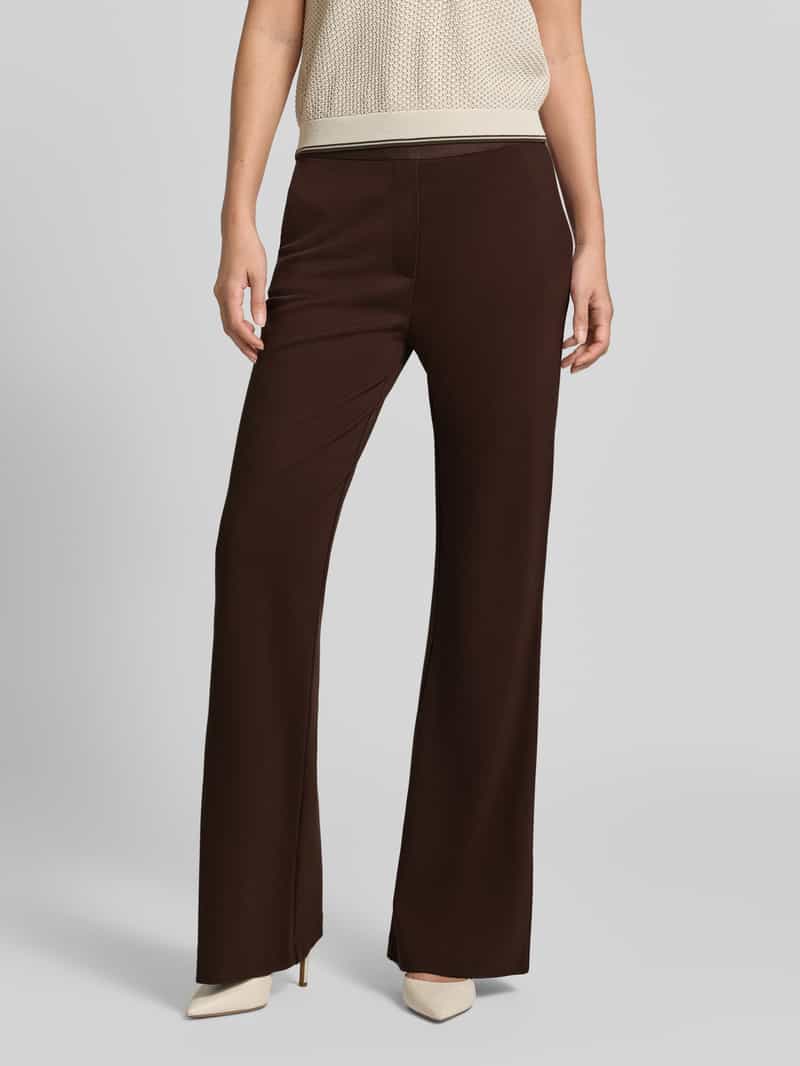 Christian Berg Woman flared cut broek van viscosemix met achterzakken