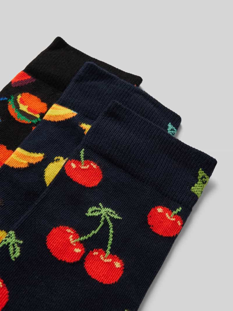 Happy Socks Sokken met motiefprint in een set van 3 paar