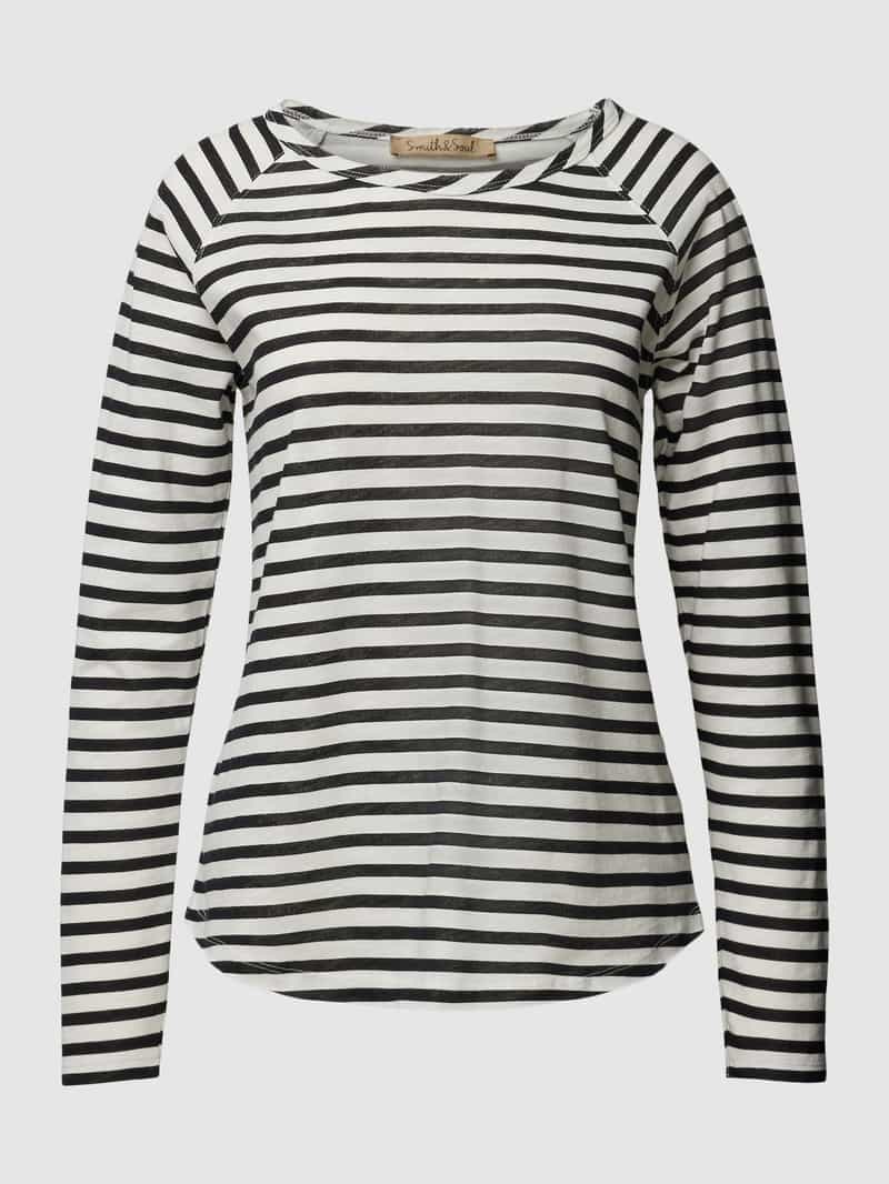 Smith and Soul Shirt met lange mouwen met streepmotief