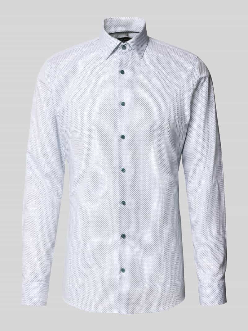 OLYMP No. Six Super slim fit zakelijk overhemd met kentkraag