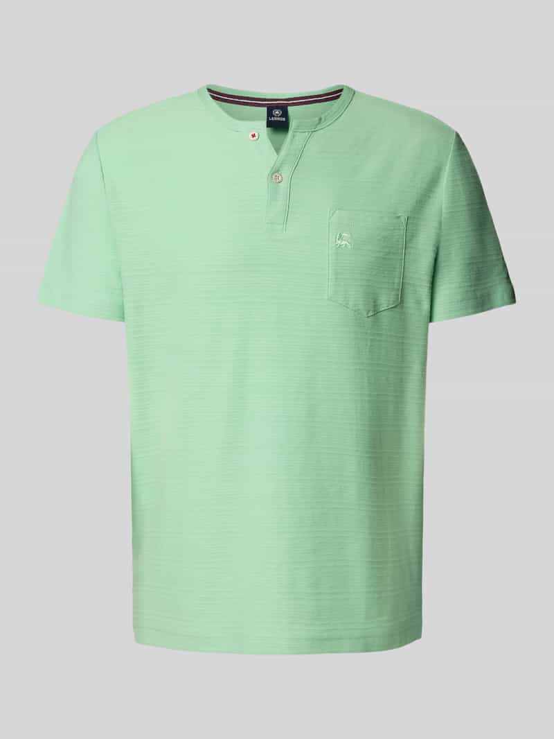 Lerros T-shirt met borstzak en labelstitching model 'SERAFINO'