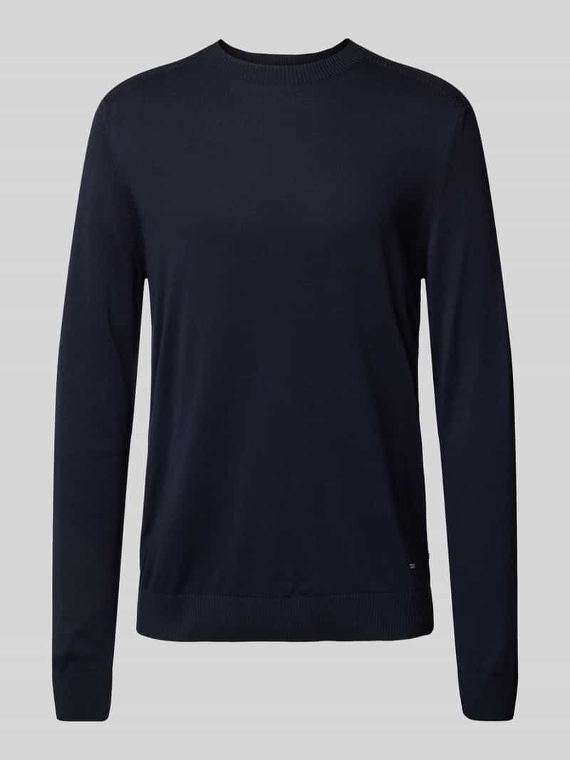 JOOP! Collection Gebreide pullover met ronde hals model 'Sergor'