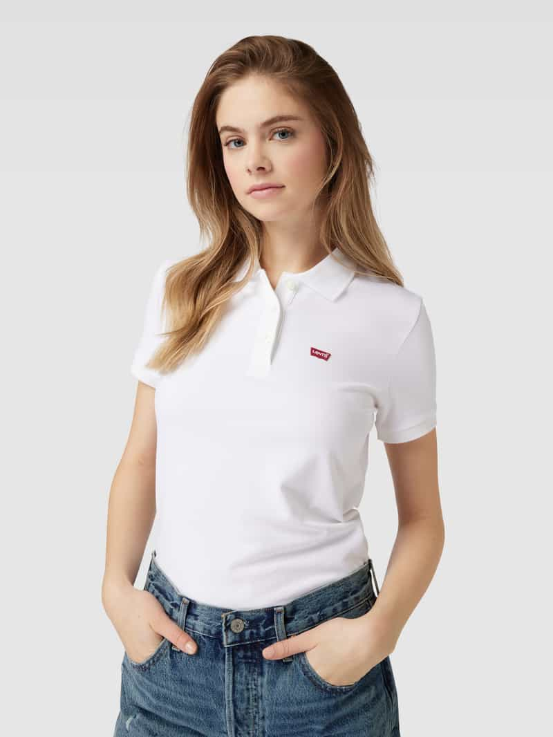 Levi's 300 Regular fit poloshirt met labelpatch