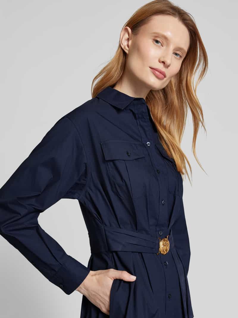 Lauren Ralph Lauren Midi-jurk met knoopsluiting model 'GISTAL'