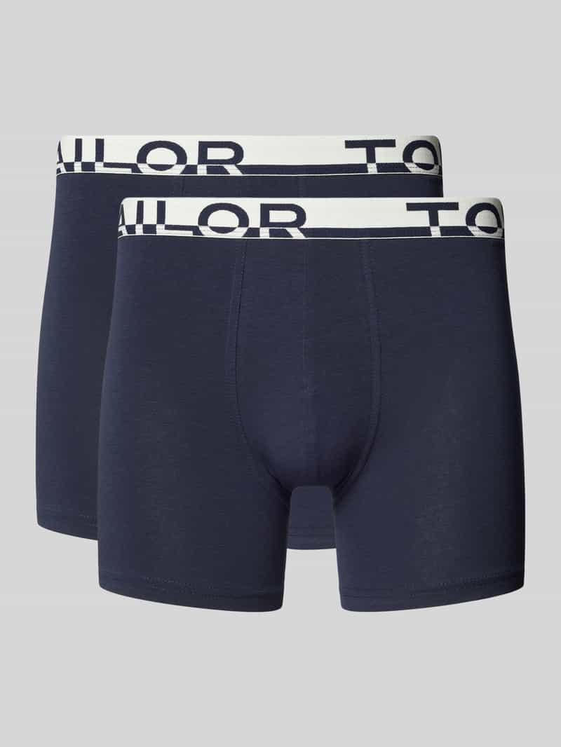 Tom Tailor Slim fit boxershort met labelopschrift op de band