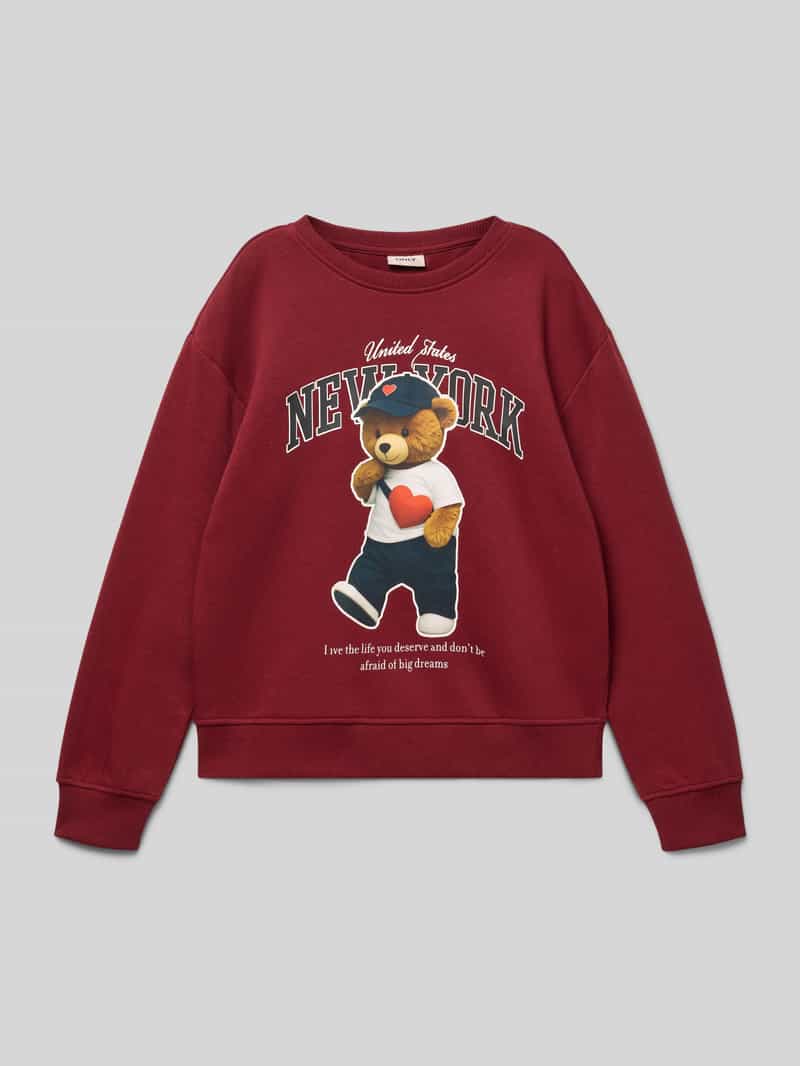 Only Regular fit sweatshirt van biologische katoenmix model 'GLINDA'