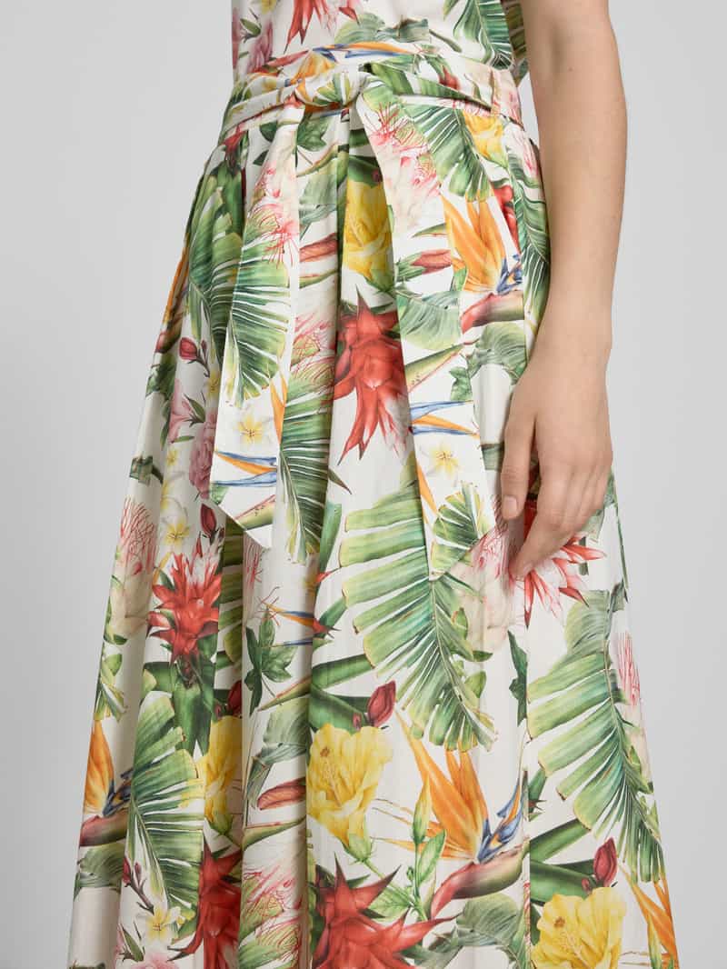 MORE & MORE Midirok met strikceintuur en elastische band