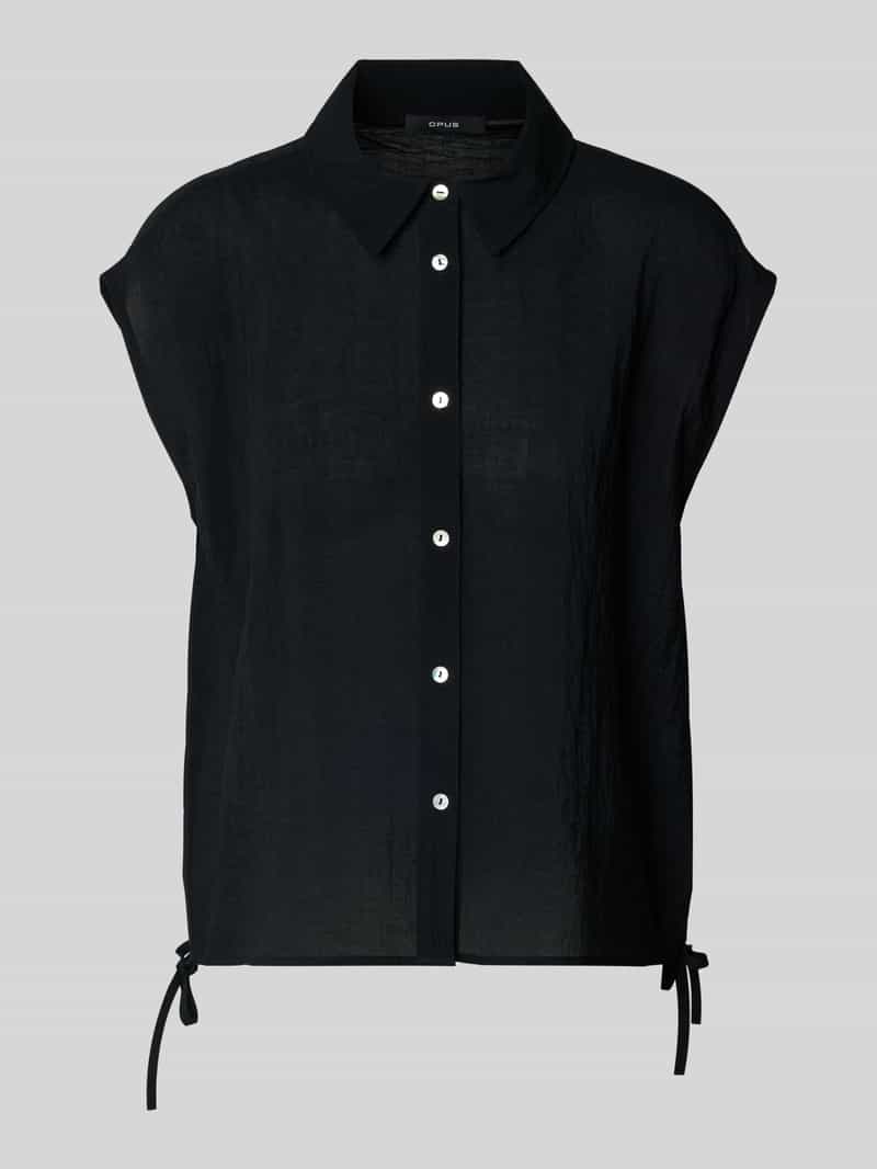 Opus Blousetop met vetersluiting opzij model 'Fadri'