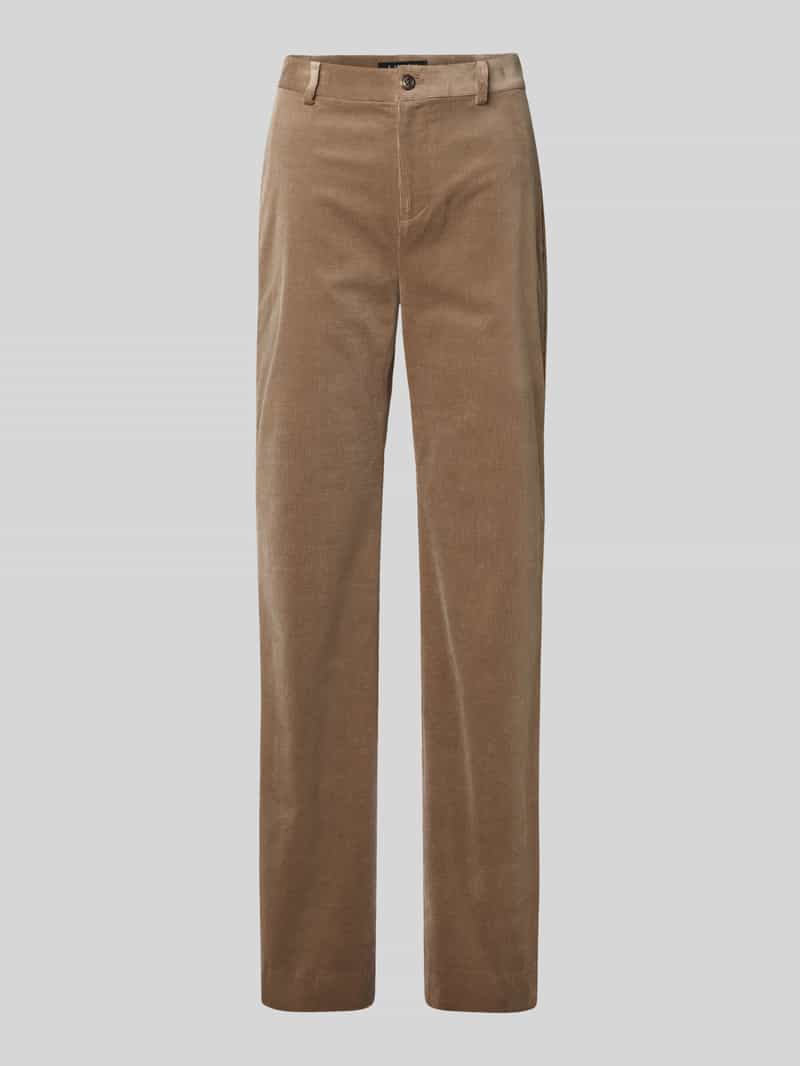 Lauren Ralph Lauren Flared cut corduroy broek met steek- en achterzakken model 'KADEN'