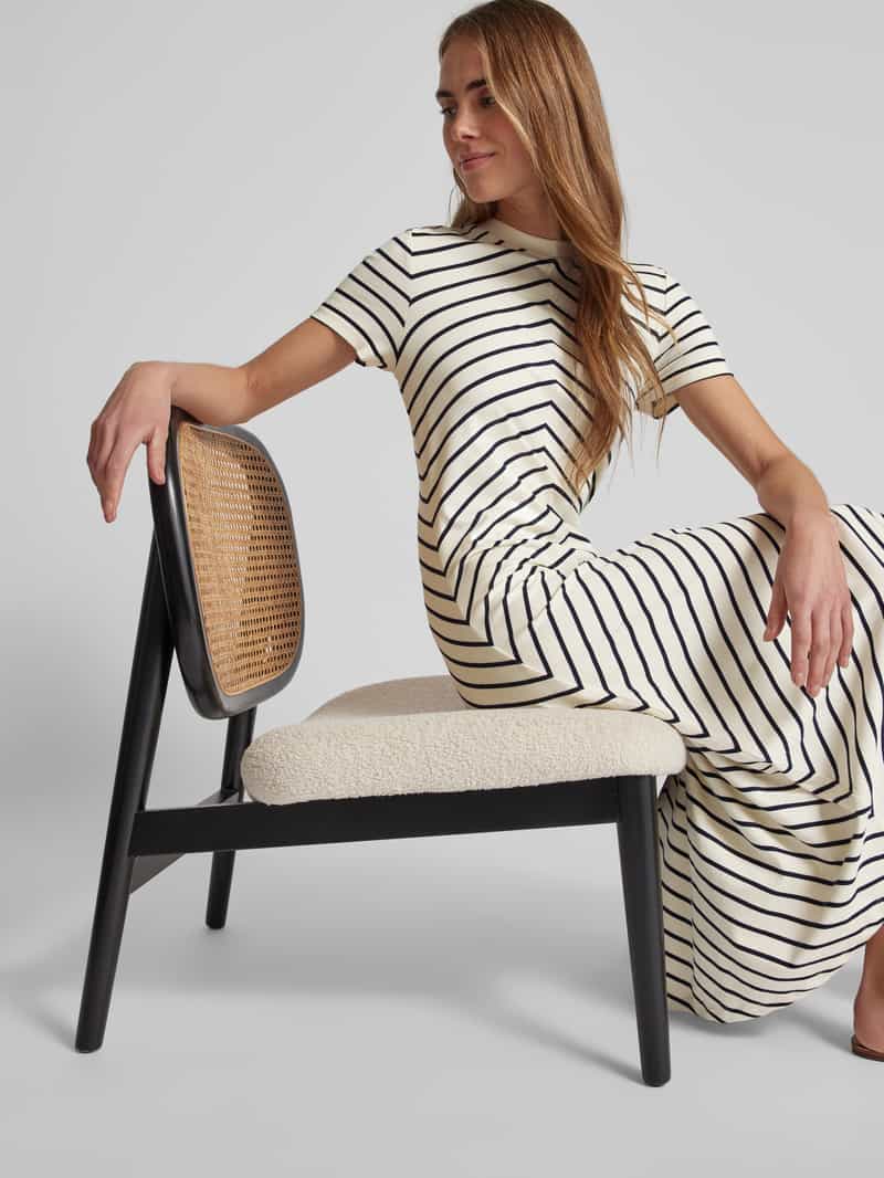 Tommy Hilfiger Midi-jurk met ronde hals model 'MODERN F&F'