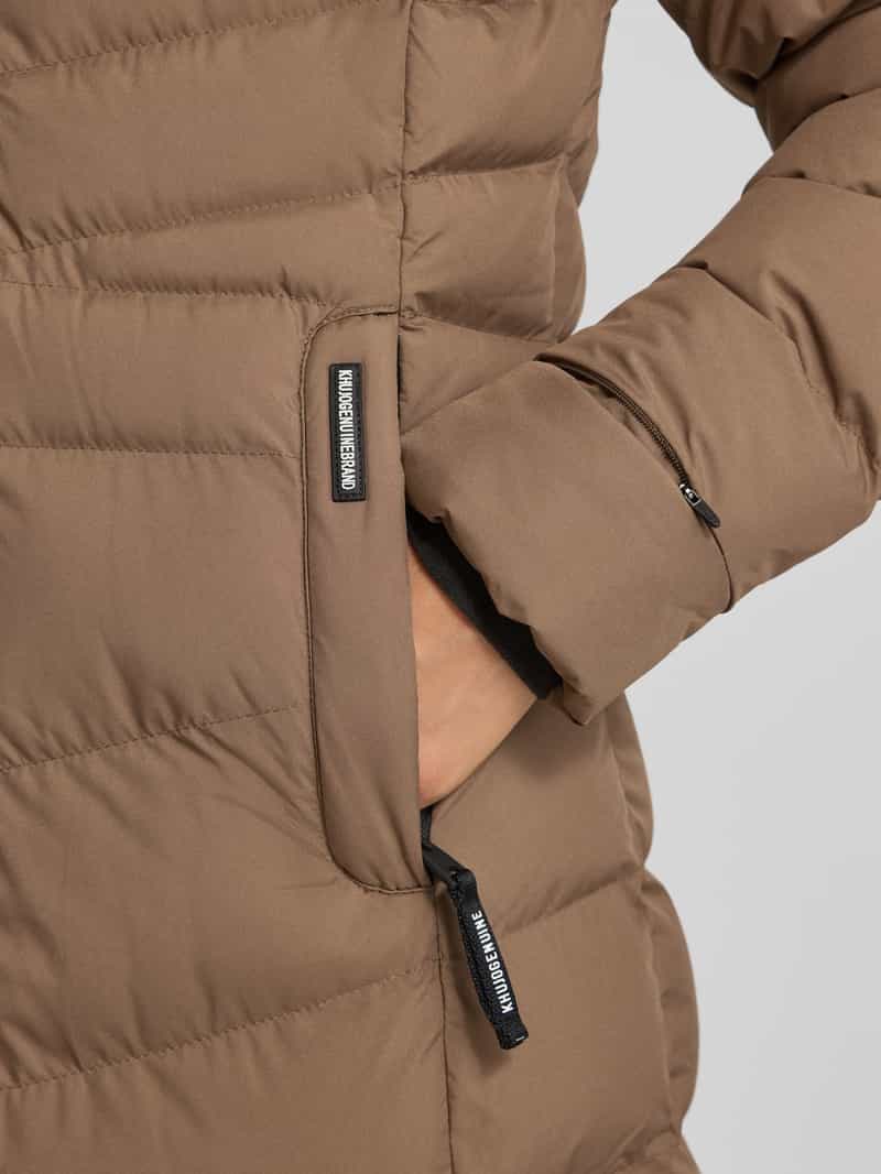 khujo Gewatteerde lange jas in extra lang design model 'Ingram'