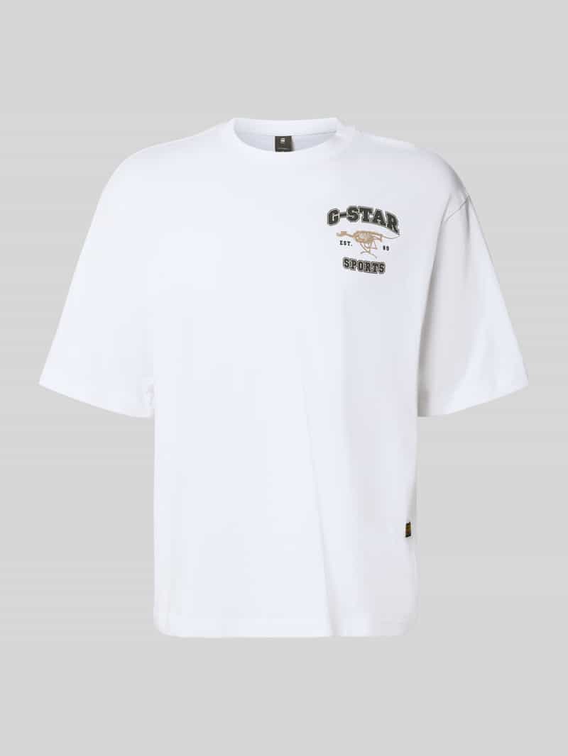 G-Star Raw Regular fit T-shirt met logoprint model 'Running Dog'