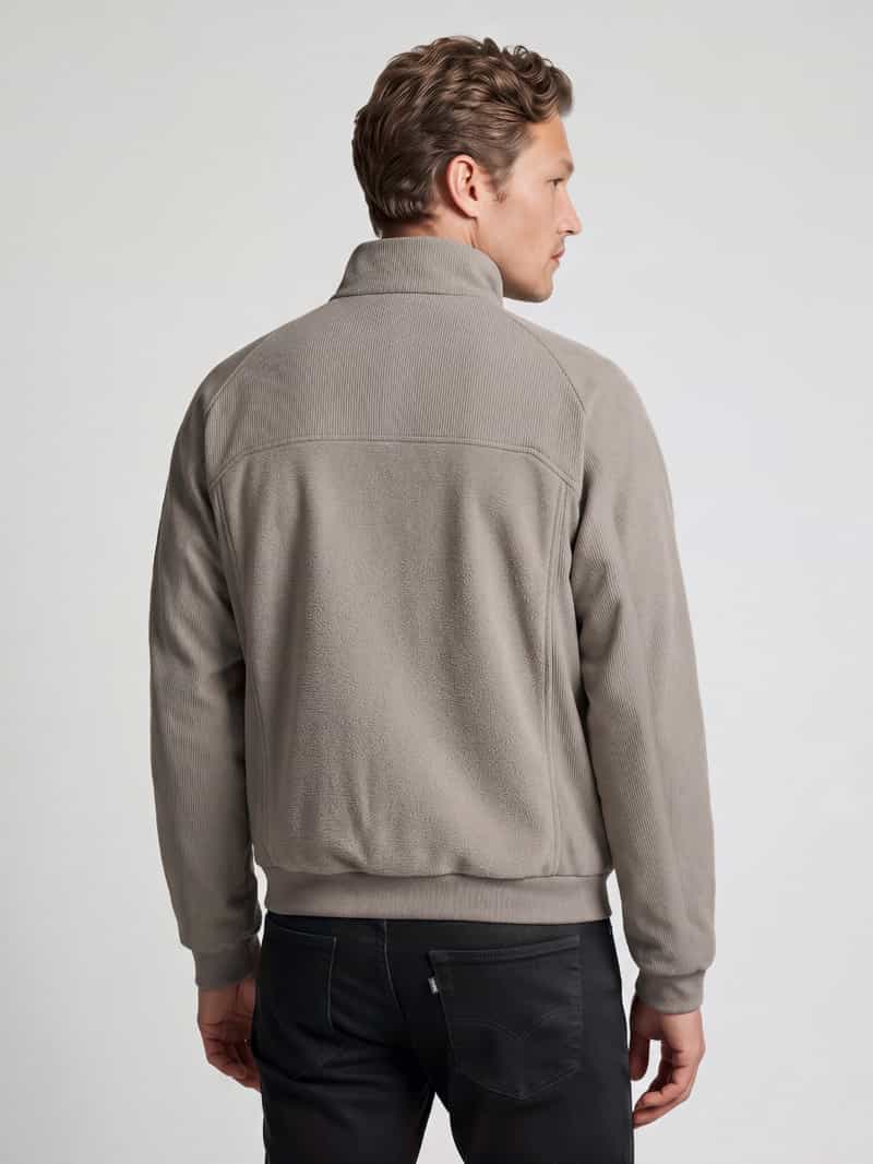 BOSS Green Regular fit jack van polyester met corduroy- en fleece-delen