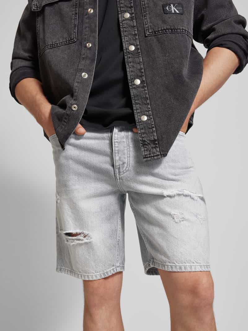 Only & Sons Korte regular fit jeans in destroyed-look model 'EDGE'
