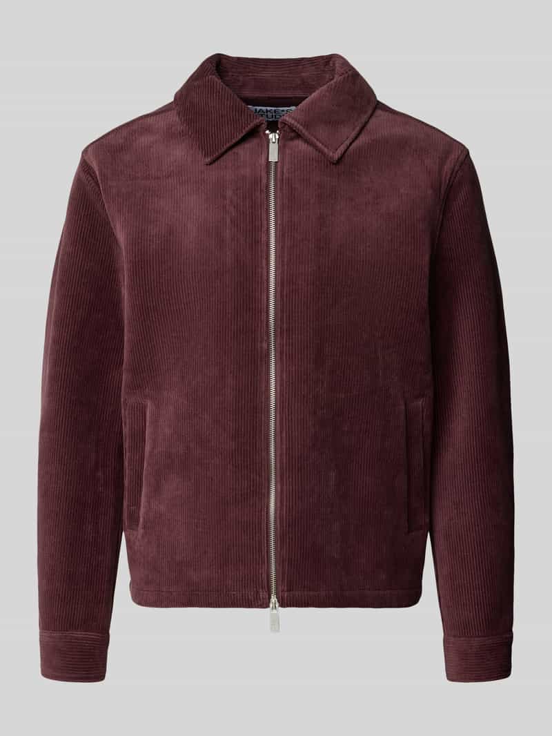 Jake*s Studio Men Regular fit overhemdjack van katoenmix met tweewegritssluiting