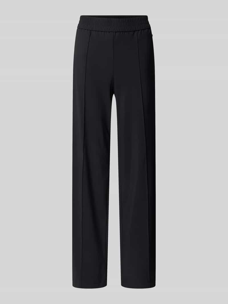 RAFFAELLO ROSSI Straight leg stoffen broek met vaste persplooien model 'COSMEA'