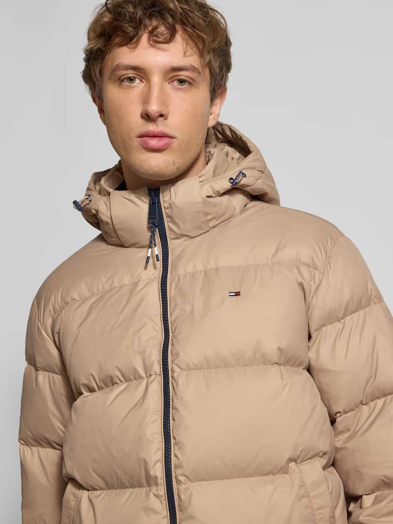 Tommy Jeans Regular fit donsjack met stitching