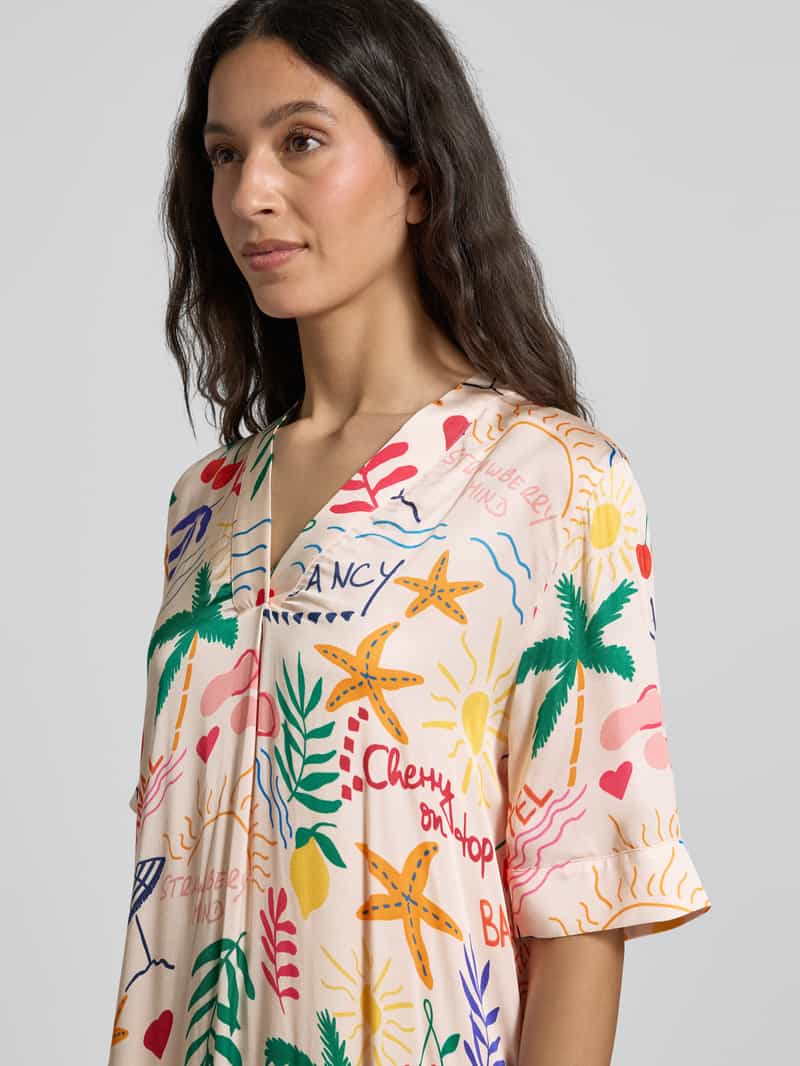 Rich & Royal Midi-jurk met V-hals