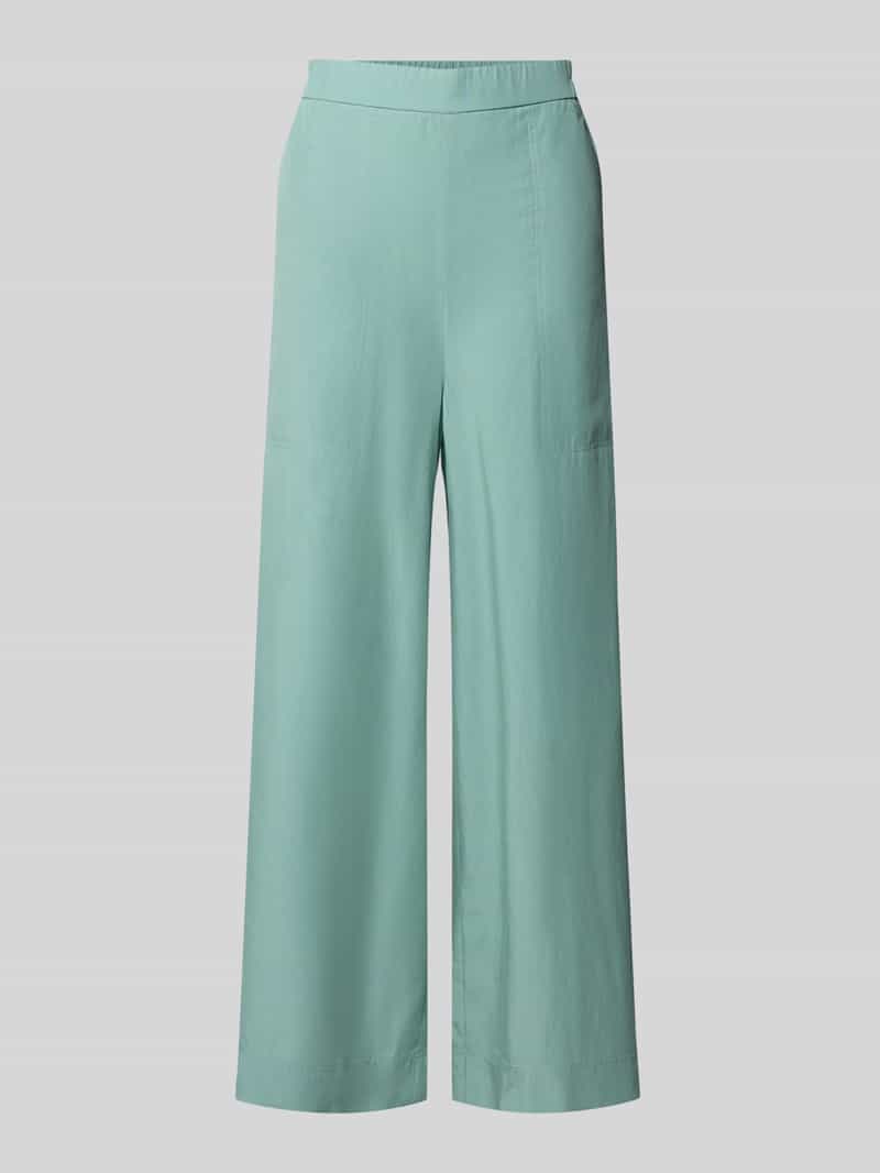 Marc O'Polo Wide leg culotte van een mix van lyocell en linnen