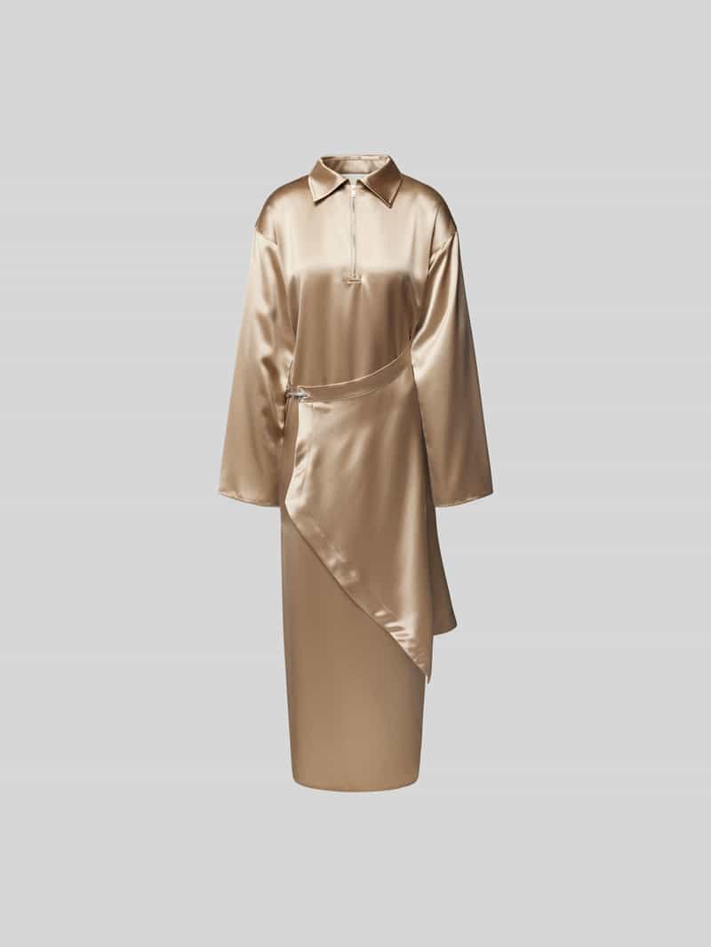 Maxi-jurk in wikkellook