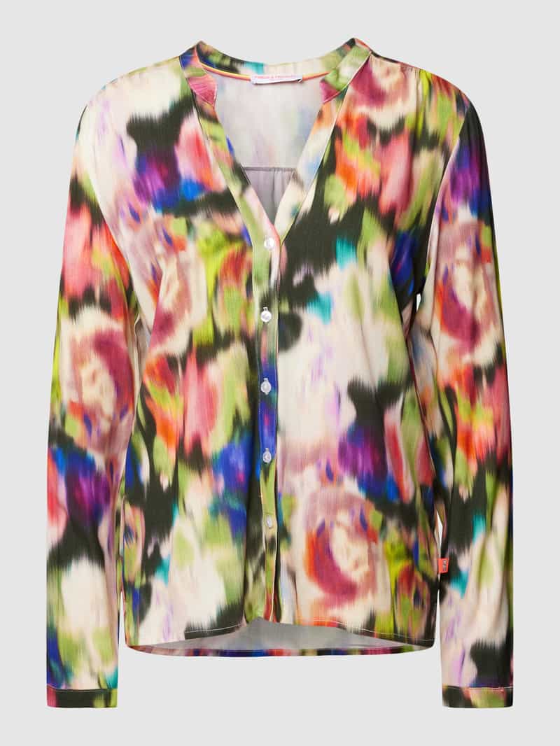 Overhemdblouse met all-over print Frieda & Freddies