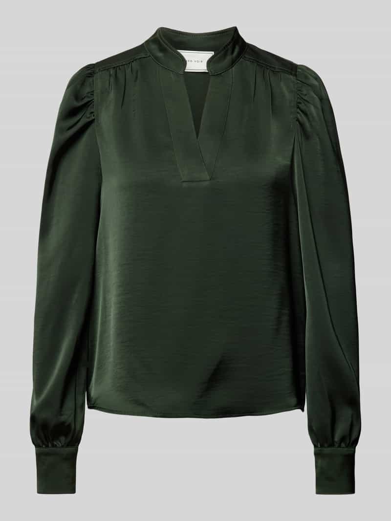 NEO NOIR Regular fit blouse met V-hals model 'Rosslyn'