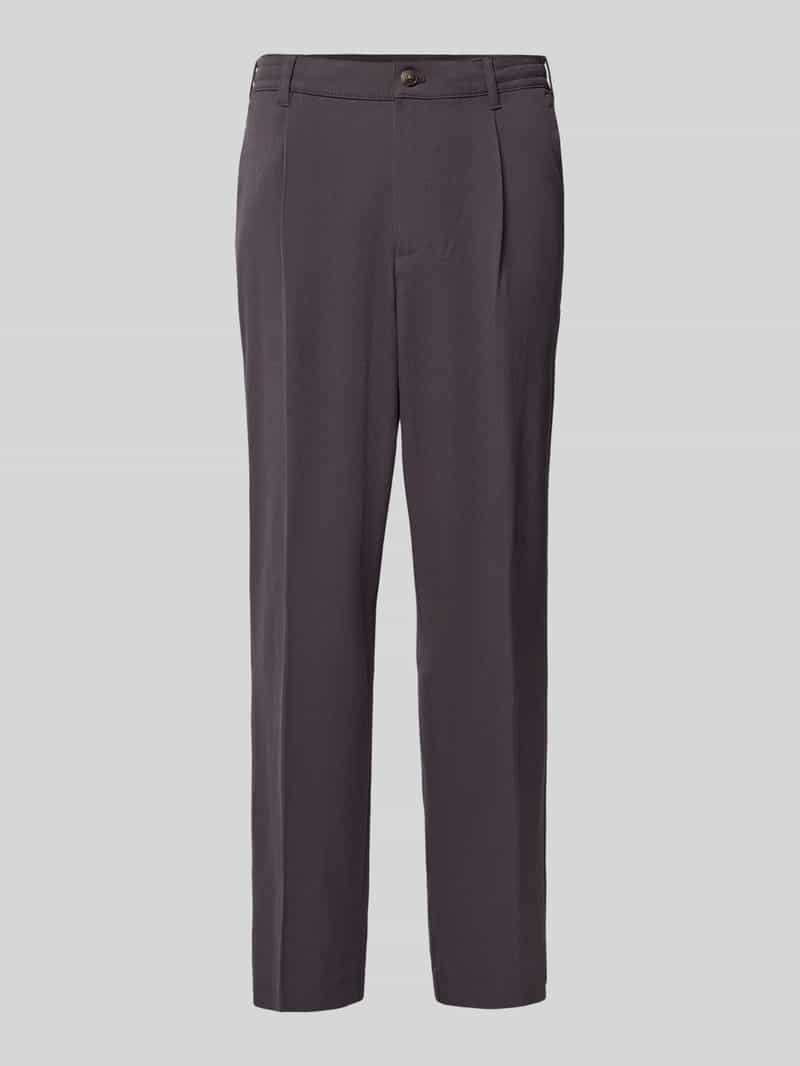 MCNEAL Wide fit stoffen broek met persplooien