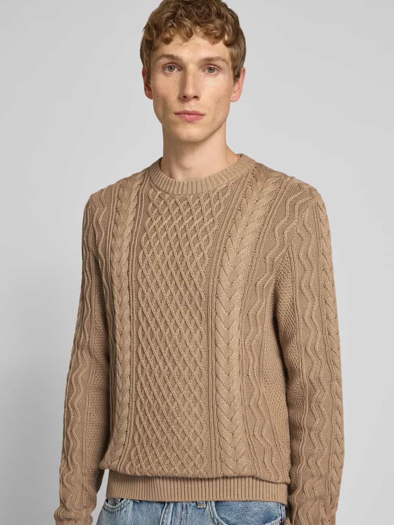 Tommy Jeans Regular fit gebreide pullover van zuiver katoen