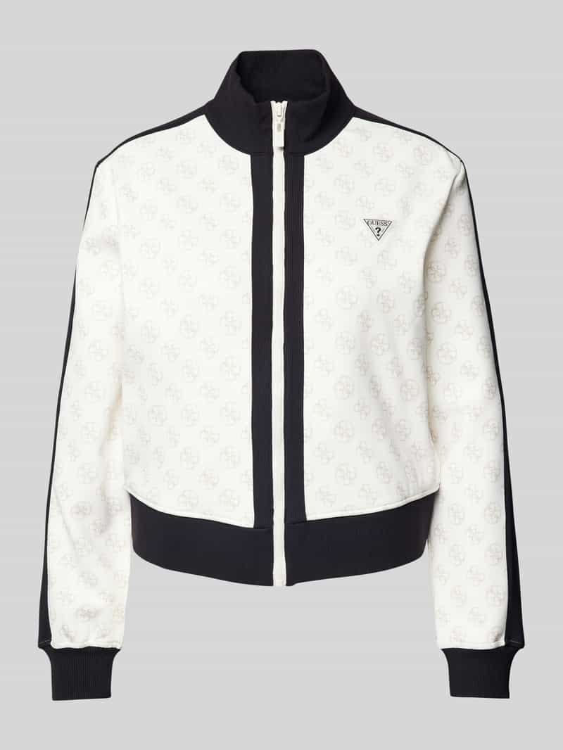 Guess Activewear Sweatjack met labelpatch