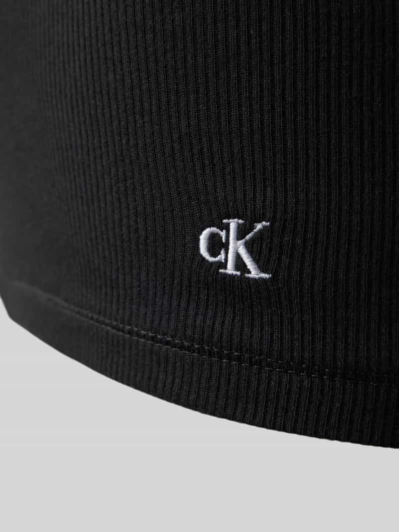 Calvin Klein Underwear Tanktop met logostitching in een set van 3 stuks model 'Scoop'